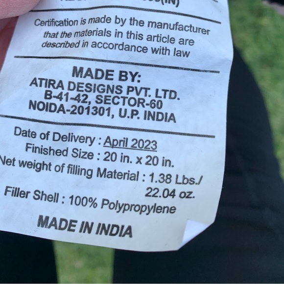 Skull Floral Embroidered Pillow by Christian LaCroix - Picture 5 of 5